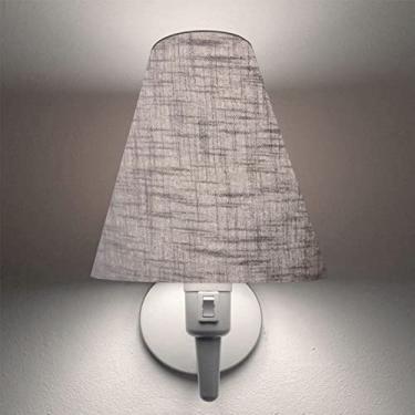 Imagem de Arandela Parede com Inter Liga e Cúpula Rustica, Vivare Iluminação, Arandela Parede2032 BRCZ, Branco, Média