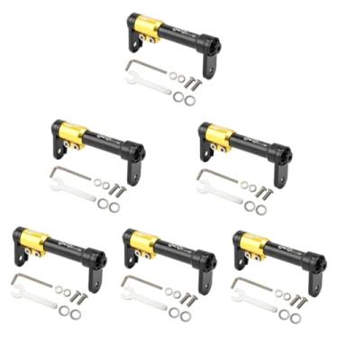 Imagem de Hemobllo 6 Conjuntos De Haste Telescópica Modificada Braçadeira Dupla Suporte De Bicicleta Mountain Bike Guidão Riser Acessórios De Bicicleta Suporte Dobrável Peças Modificadas