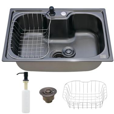 Imagem de Holtter Kit Cuba Cozinha Gourmet Aço Inox Resistente Corrosão Acompanha Acessórios Elegante Fácil Limpeza Antirruído De Embutir ou Sobrepor de Instalação Rápida em Cozinha Ilha Espaço Gourmet