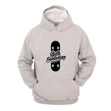 Imagem de Moletom Masculino Canguru Flanelado Skate Boarding Estampado