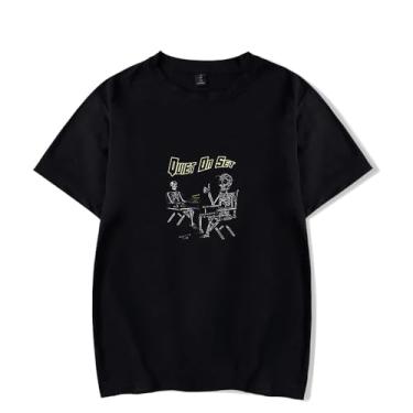 Imagem de Quiet on Sett-Shirt Summer Logo Camiseta feminina masculina manga curta, Estilo 7, G