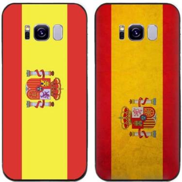 Imagem de 2 peças retrô bandeira da Espanha impressa TPU gel silicone capa de telefone traseira para Samsung Galaxy (Galaxy S8)