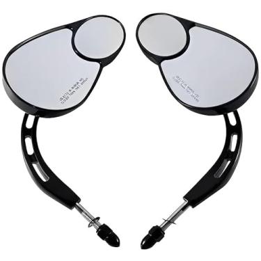 Imagem de Espelhos de visão dividida/espelhos retrovisores de motocicleta para Harley Davidson/Road King/Street Electra/Glide Ultra/Classic FLHTCU/Fat Boy/XL883/1200/Softail/Street Bob/Low Rider/Dyna/Sportster