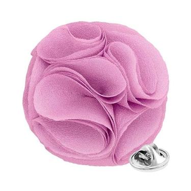 Imagem de Vittorio Vico Broche de lapela formal de flor rosa para homens - broche de rosa, flor de rosa para homens, 2.5" (6.36CM), Poliéster, Não aplicável
