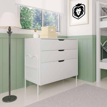 Imagem de cômoda oasis 3 gv branca