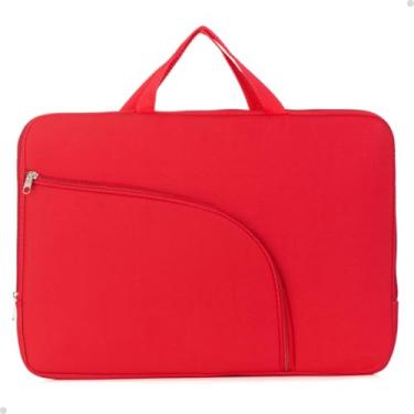 Imagem de Bolsa Para Carregar Notebook Macbook Bag Coleção Moderna (Vermelho, 15.6")