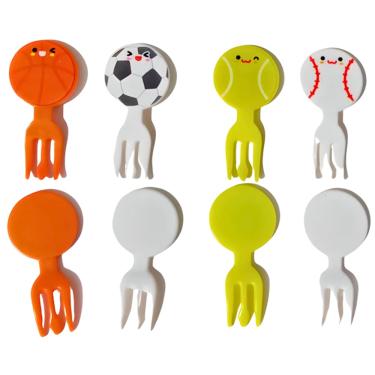 Imagem de Kit Infantil Mini Garfinhos Para Petiscos Frutas E Lancheira