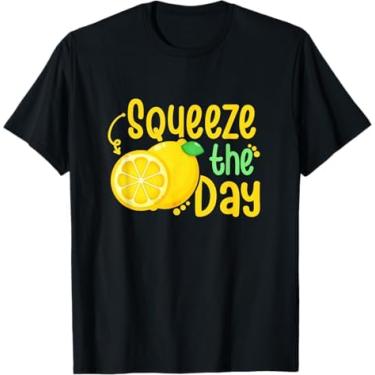 Imagem de YeadamFission Camiseta Lemonade Squeeze Day Summer Lover Lemon Juice, Preto, 5G