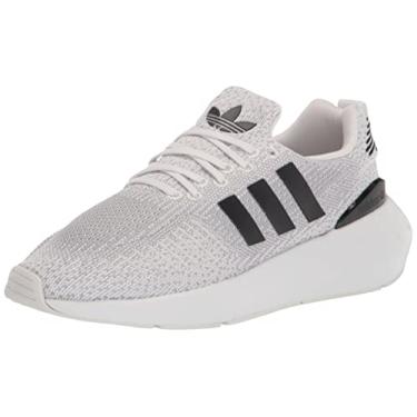 Imagem de adidas Tênis feminino Swift Run 22, Branco cristal/preto/cinza, 36