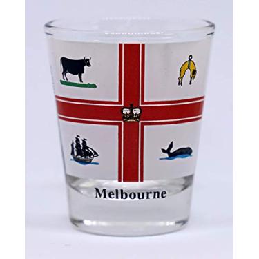 Imagem de Vidro de shot do brasao de armas de Melbourne Australia