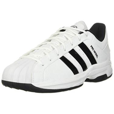 Imagem de adidas Tênis de basquete unissex adulto Pro Model 2g Low Basketball, Branco/Preto/Preto, 5 Women/5 Men