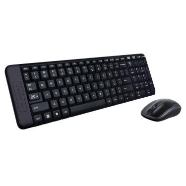 Imagem de Combo Teclado E Mouse Wireless Logitech Mk220 Usb Preto Sem Fio