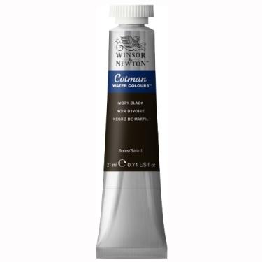 Imagem de Winsor & Newton Tinta Aquarela Cotman, Tubo de 21 ml (7 oz), Preto marfim