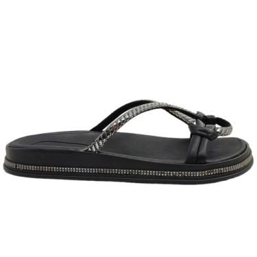 Imagem de Tamanco Feminino Papete Casual Dia a Dia com Strass Ultra Conforto Calce Fácil Moleca 5509.201