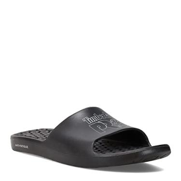 Imagem de Timberland Sandália unissex para adultos, Preto/prata, 4.5 Women/3 Men