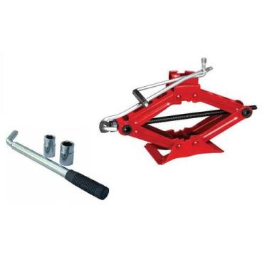 Imagem de Kit Estepe Para Carros Macaco Sanfona 1000 Kg + Chave Roda Alongável -