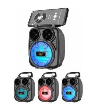 Imagem de Caixa De Som Bluetooth Sem Fio Portátil Potente Cartão Usb Mp3 Fm Com 