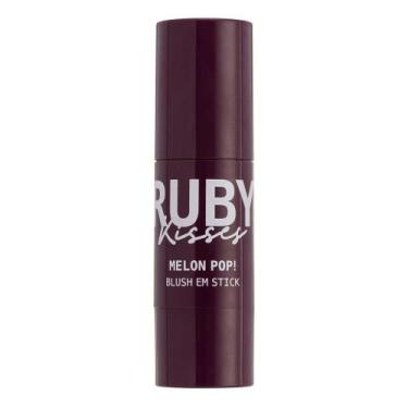 Imagem de Blush em Stick Ruby Kisses Melon Pop, Plum