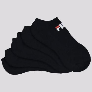 Imagem de Kit Meia Fila 6 Pares Cano Curto, 39-43