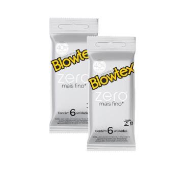 Imagem de Kit c/ 2 Pacotes Preservativo Blowtex Zero c/ 6 Un Cada
