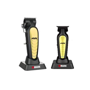 Imagem de Maquina de Cortar Cabelo Profissional Wmark NG 138 + Acabamento NG 338