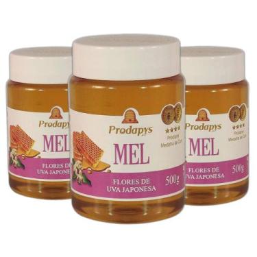 Imagem de Mel Flores de Uva Japonesa 500g Kit com 3 - Prodapys