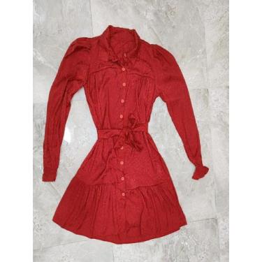 Imagem de Vestido curto camisete coraçao - LALOKA, Vermelho, M
