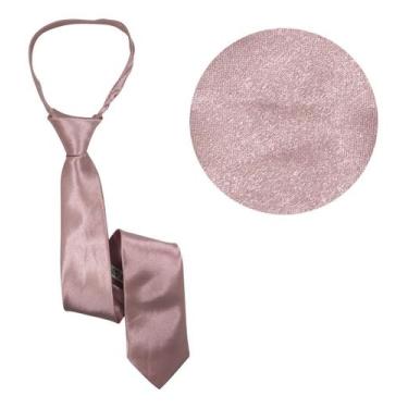 Imagem de 10 Gravatas Masculina Adulto Com Ziper Lisa Nó Pronto Casamento - Rpir