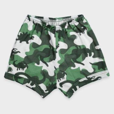 Imagem de Shorts Bebê Estampado - Baby Duck, M, Dino camufla