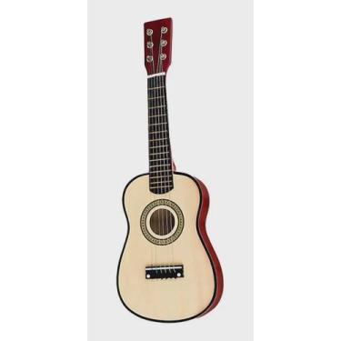 Imagem de Mini Violão Acústico Palheta Crianças Infantil Corda  aço . - Toy King