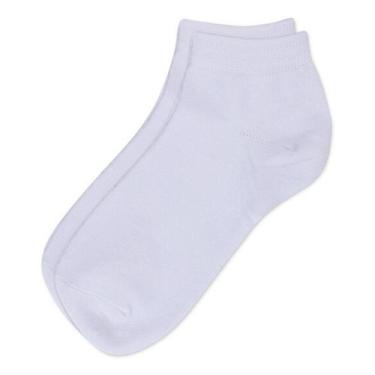 Imagem de Kit c/ 6 Meia Feminina Adulto Sapatilha Branca Bruna Lian, 34 a 38