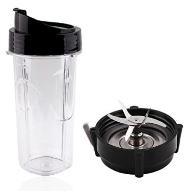 Imagem de Joyparts Peças de reposição copo de 680 g com lâmina e tampa de base inferior, gaxeta, compatível com liquidificadores Oster Pro 1200