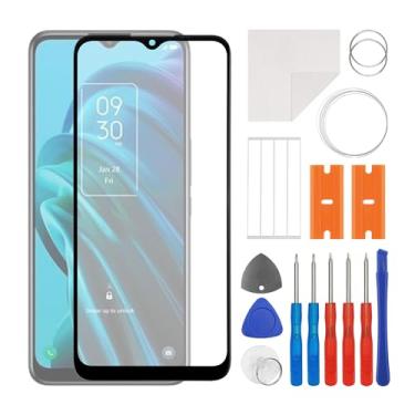 Imagem de SWARK Para substituição de tela TCL 30 XE T767W T767G, [6,5 polegadas] Kit de reparo adesivo à prova d'água para substituição de vidro da lente externa frontal (sem digitalizador, sem LCD)