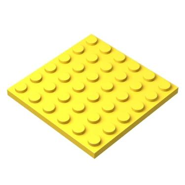 Imagem de Classic Yellow Plates Bulk, Yellow Plate 6x6, Building Plates Flat 20 Piece, Compatible with Lego Parts and Pieces: 6x6 Yellow Plates(Color: Yellow)