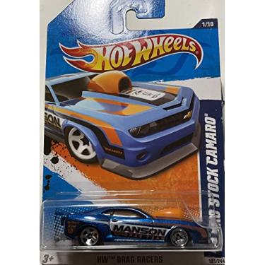 Imagem de Hot Wheels 2010 Blue Pro Stock Camaro Manson 1 of 10 Hw Drag Racers