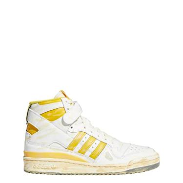 Imagem de adidas Forum 84 Hi AEC Tênis masculino, Branco nuvem/amarelo turvo/branco nuvem, 38