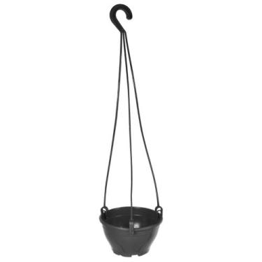 Imagem de Vasos Redondos 13 cm para Pendurar Plantas - BRASAMI, Preto