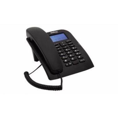 Imagem de Telefone Com Fio E Identificador De Chamadas Tc 60 Id Intelbras, Preto