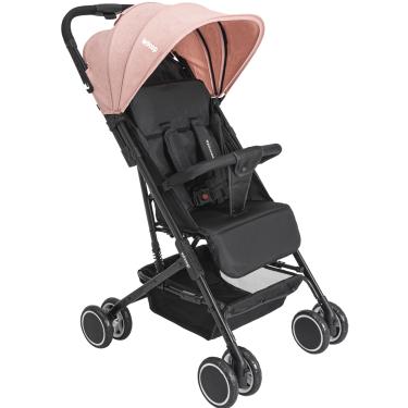 Imagem de Carrinho de Bebe Berço Passeio Compacto Kiddo Mascote Rosa