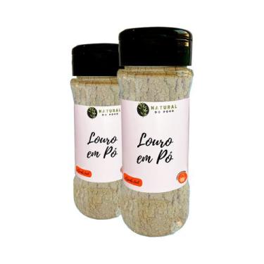 Imagem de Louro em Pó Tempero Puro Alta Qualidade Kit 2 Pote com Dosador 50g - R
