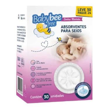 Imagem de Absorvente para seios com 30 Unidades Babybee Free - Baby bee free