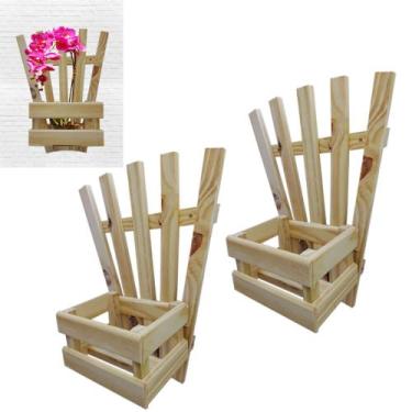 Imagem de 2 Painel Floreira Treliça Jardim Vertical Cachepot Orquideas Decoração