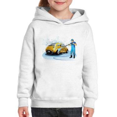 Imagem de Moletom Infantil Lava Jato - Foca na Moda, Branco, 12
