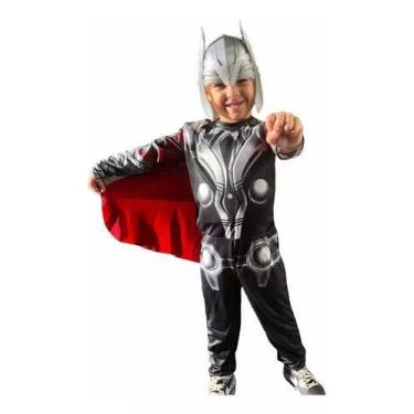 Imagem de Fantasia Longa Com Enchimento Do Thor  - Compra Certa, G 5 A 6 ANOS