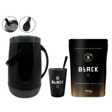 Imagem de Kit Tereré Garrafa Térmica 2,5l + Erva Cuia Bomba Black Erva - A.R Var