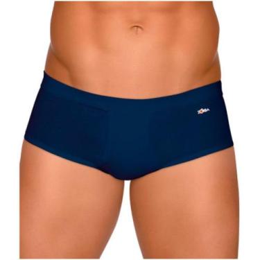 Imagem de Cueca Zorba 185 Slip Linea 100% Algodão Bojo com Abertura, G, Azul, Ma