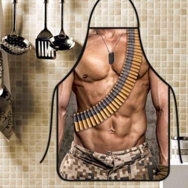 Imagem de Avental Divertido E Personalizado: Militar - Recanto da Costura