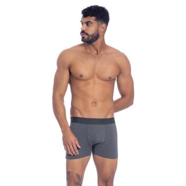 Imagem de Cueca Boxer Listrada de Poliamida -Two Stylus, P