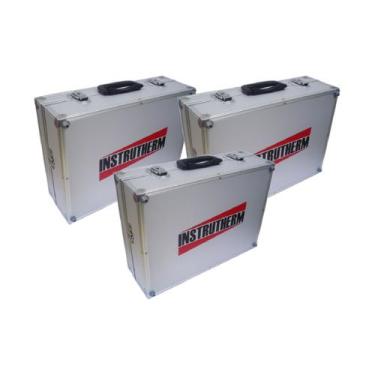 Imagem de Kit 3 Maleta Transporte Alumínio Divisórias Chave Ferramentas Pesca Ac