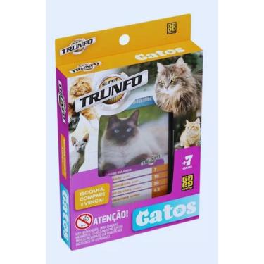 Imagem de Super Trunfo Raças De Gatos - Jogo de Cartas - Grow